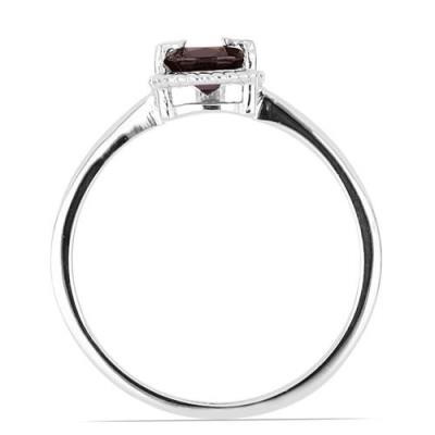 BUY REAL GARNET GEMSTONE RING IN STERLING SILVER